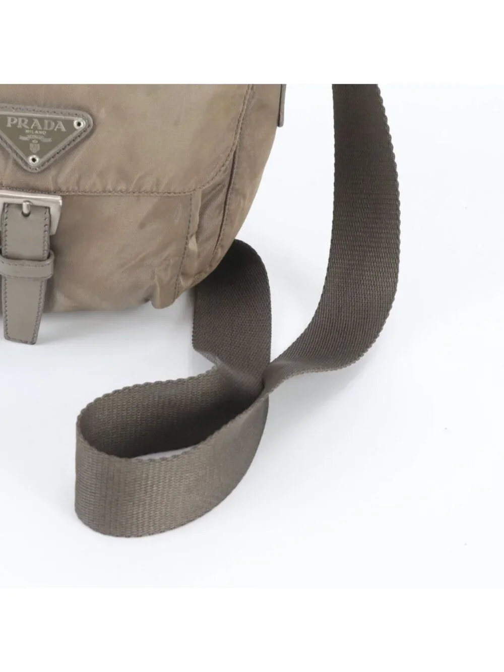 Prada Tessuto Nylon Triangle Logo Shoulder Bag Crossbody Messenger